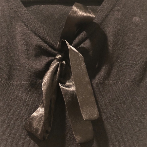 4/$25💸 RAMPAGE SHORT SLEEVED SWEATER BOW SIZE S - Picture 3 of 4